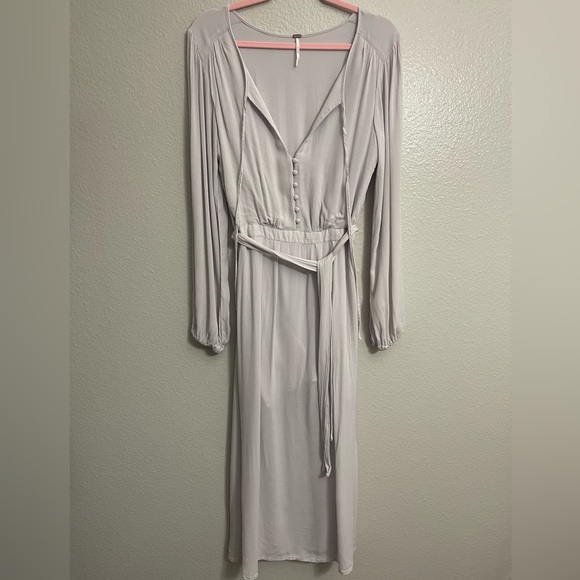 Free People Say You Love Me Midi Dress - Picture 2 of 14